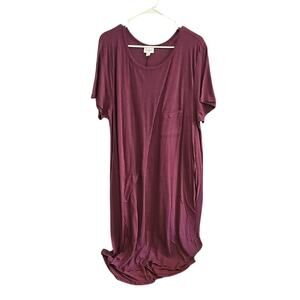 LuLaRoe Burgundy Carly 3XL
